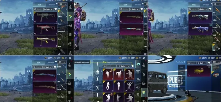 PGM518 Graffiti Whiz Outfit, Multiple Legendary Weapon Skins (AKM, M16A4, SCAR-L, M416, Groza, AUG), Buggy Golden Wings & Other Buggy Skins (G)